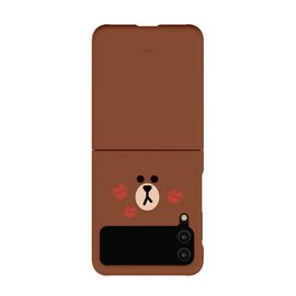 [S2B] Line Friends Face Galaxy Z Flip 4 Slim Case_ Authenticated Product, High Resolution Artwork, Wireless Charging Function_ Made in KOREA